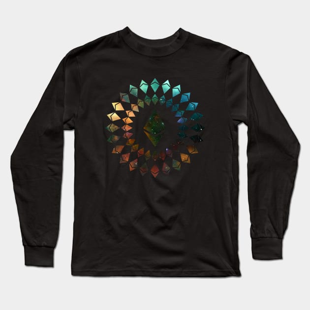 Ethereum – Circle Big Logo – Space Long Sleeve T-Shirt by felixbunny